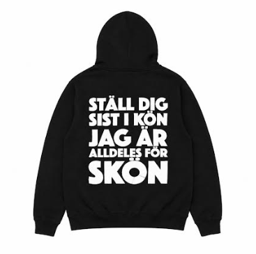Ställ Dig Sist I Kön Hoodie